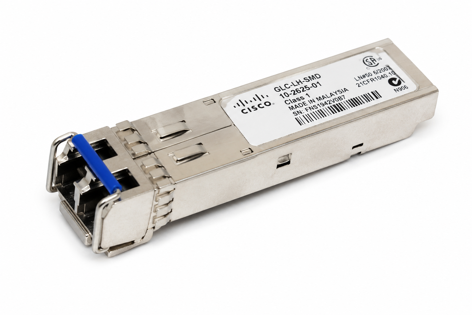 ماژول فیبر نوری Cisco GLC-LH-SMD SFP 1000BASE-LX/LH