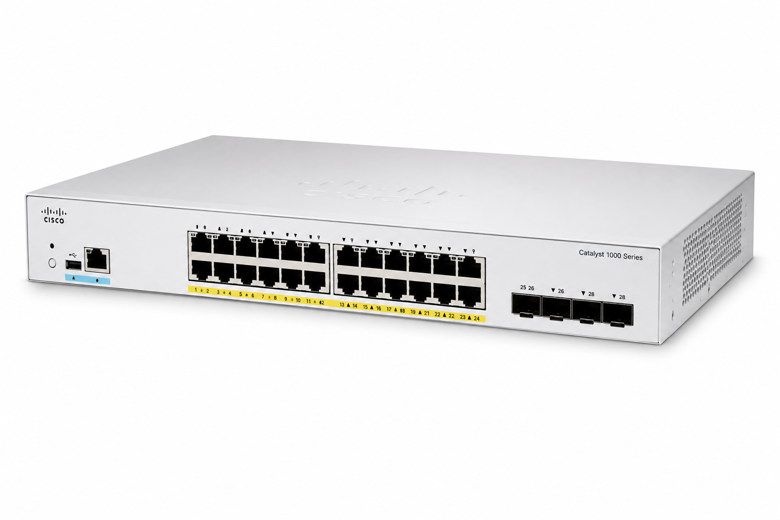 سوئیچ شبکه Cisco Catalyst C1000 - 24P - 4G - L POE - تصویر 2