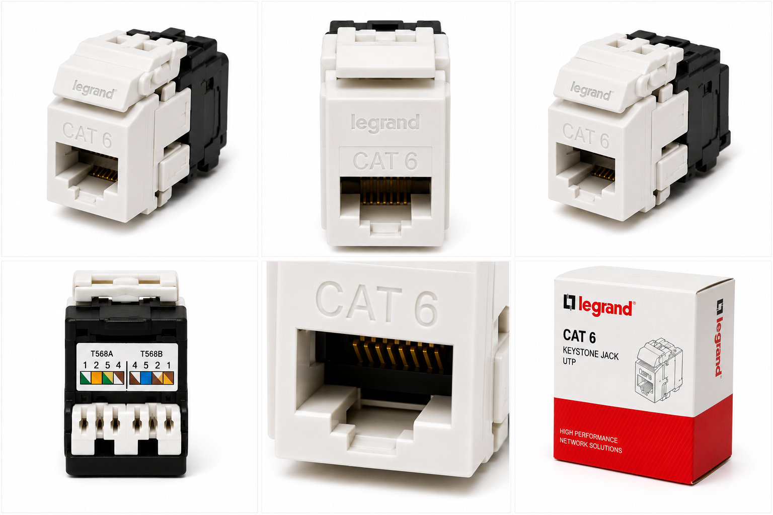 کیستون شبکه Cat6 UTP لگراند(legrand) - تصویر 2